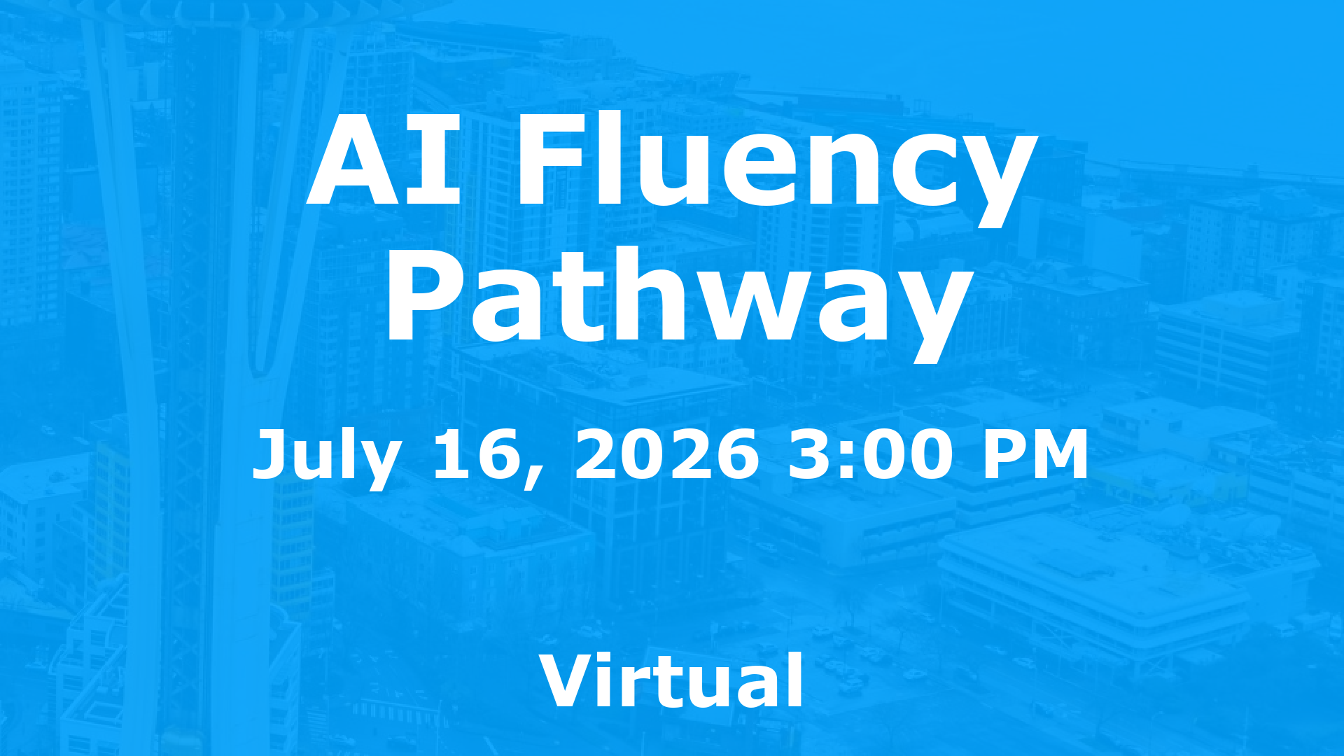 AI Fluency Pathway event image